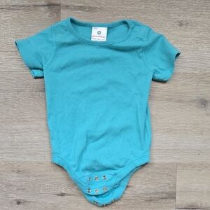 Hanna Andersson Teal Kids One Piece Fits  6-12 Months